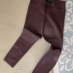 Banana Republic factory waxed denim leggings